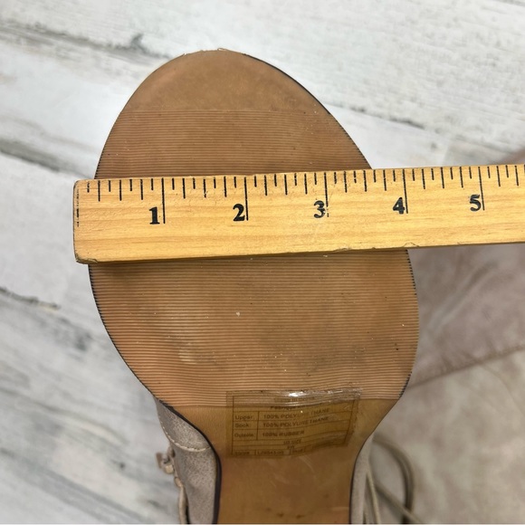 Torrid 9W Tan Tall Boots Stacked Block Heel Side Zip Wide Calf Burnished Vegan - Picture 13 of 16